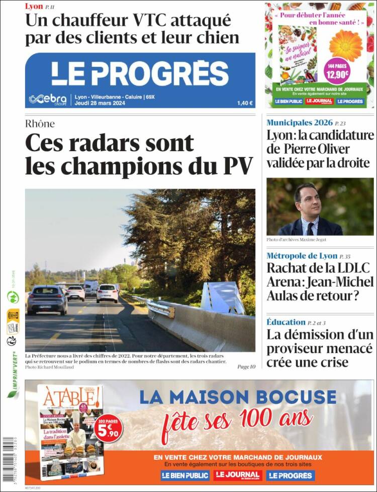 Portada de Progres de Fecamp (Francia)