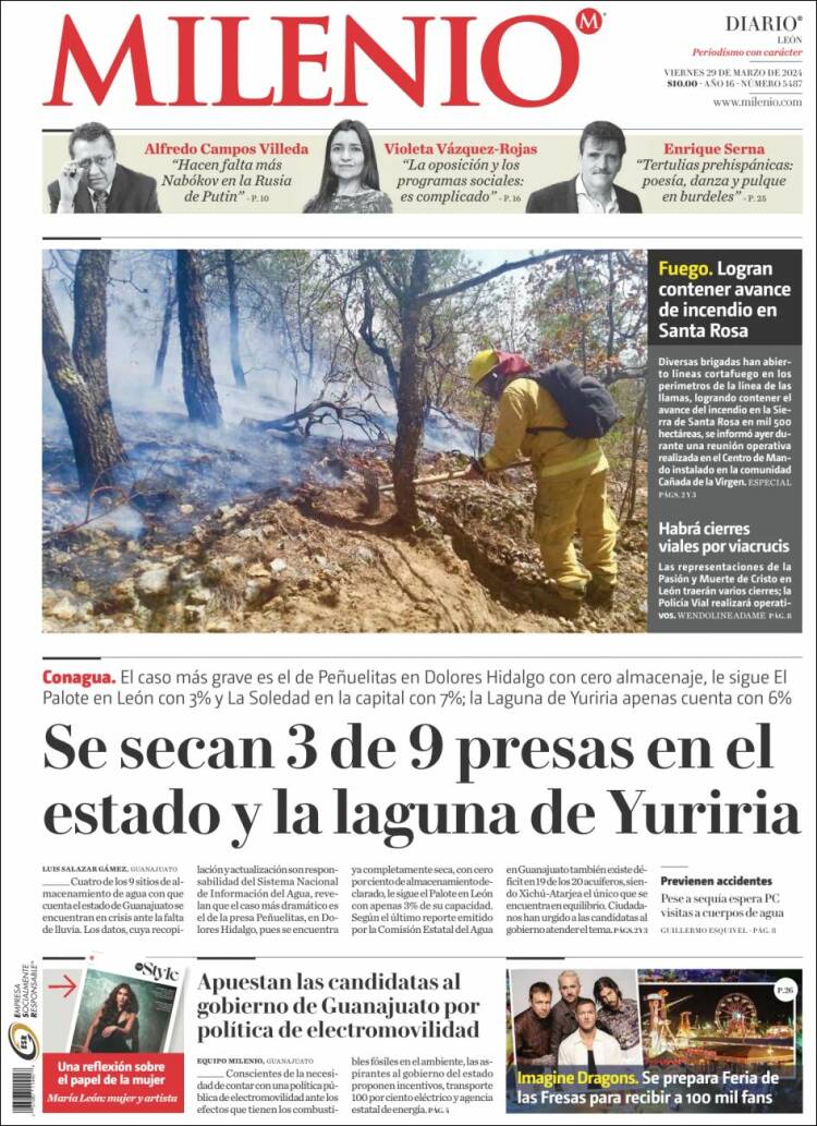 Portada de Milenio de León (México)