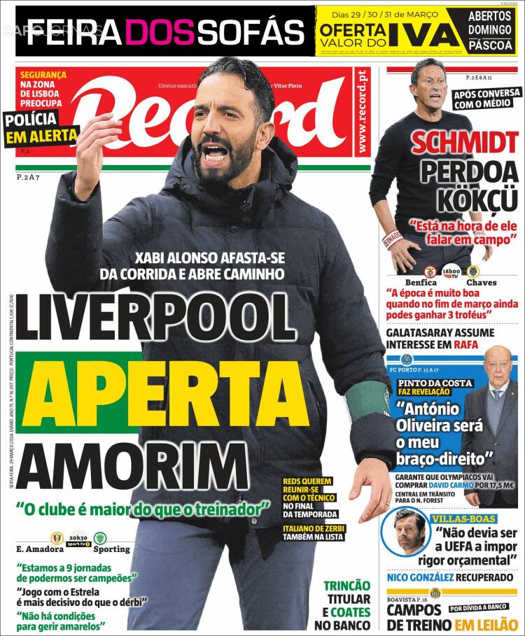 Portada de Record (Portugal)