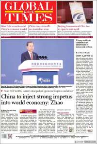 Portada de The Global Times (China)