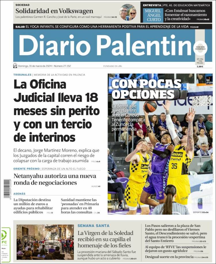 Portada de Diario Palentino (España)