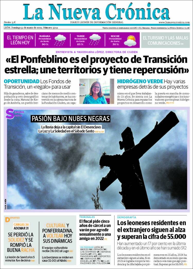 Portada de La Nueva Crónica (España)