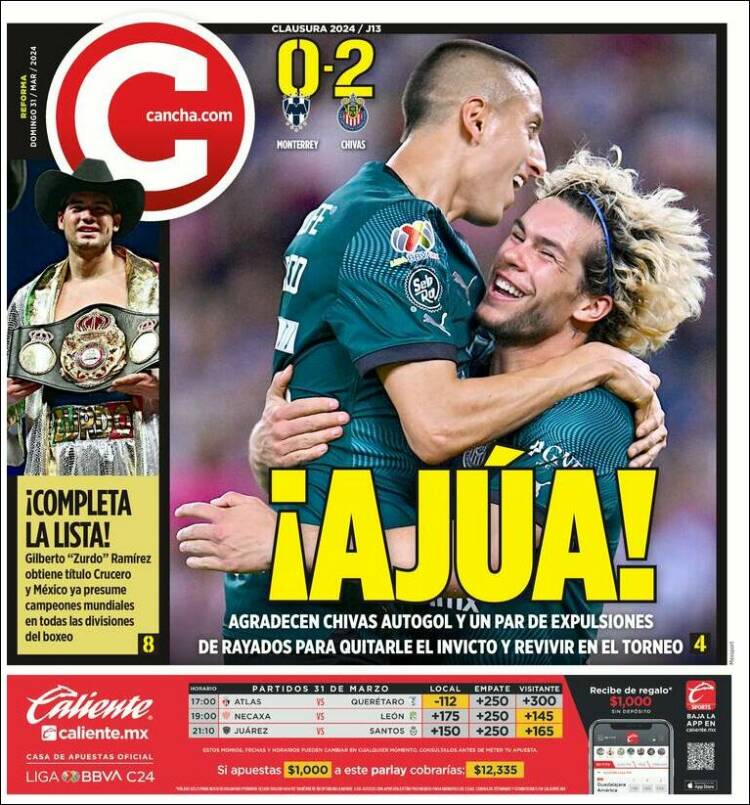 Portada de Cancha (México)