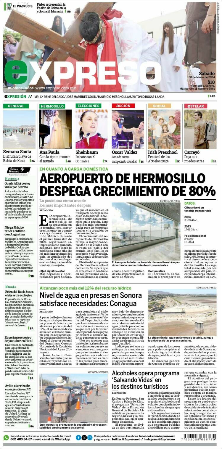 Portada de Expreso (México)