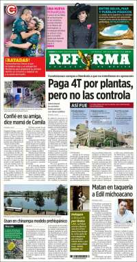 Portada de Reforma (México)
