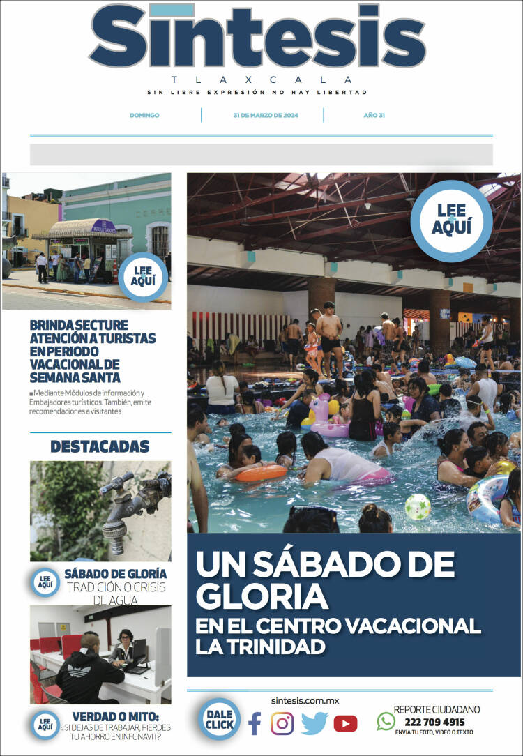 Portada de Síntesis de Tlaxcala (México)