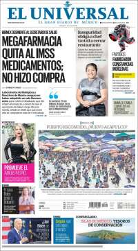 Portada de El Universal (México)