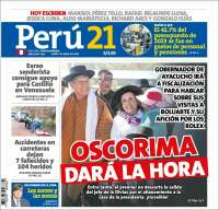 Portada de Perú 21 (Perú)