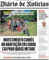 Portada de Diário de Noticias (Portugal)