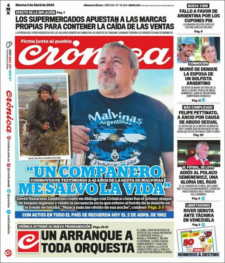 Portada de La Voz del Chaco (Argentina)