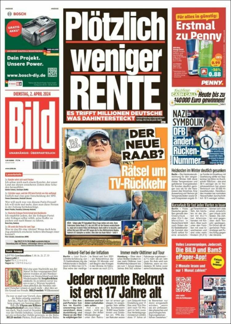 Portada de Bild (Alemania)