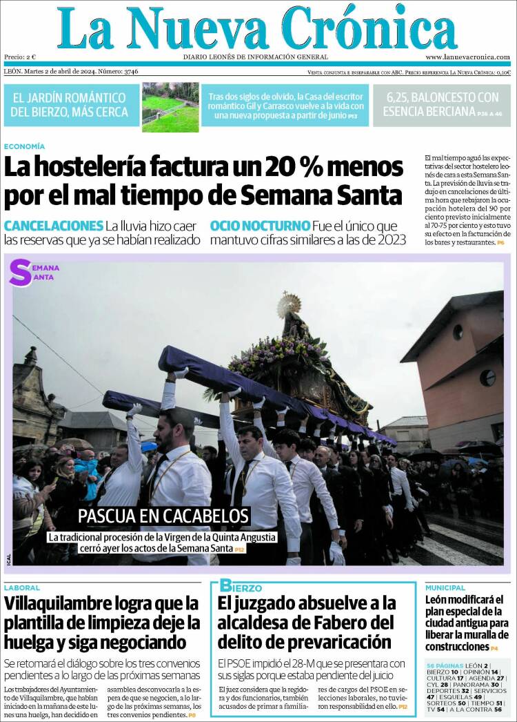 Portada de La Nueva Crónica (España)