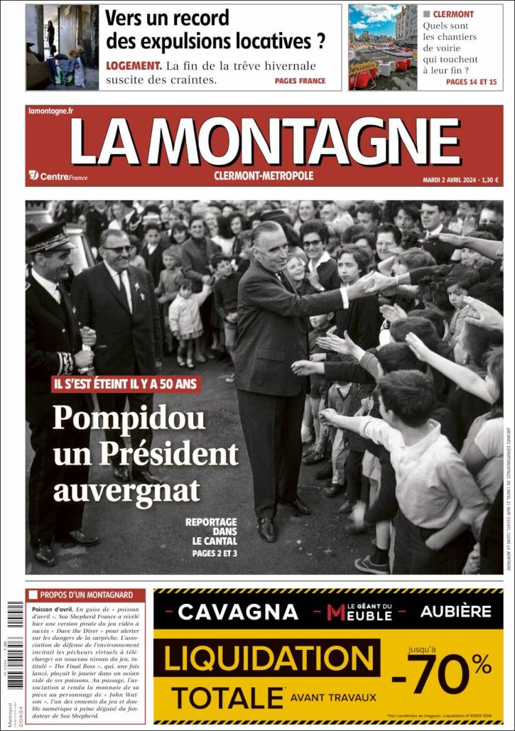Portada de La Montagne (Francia)