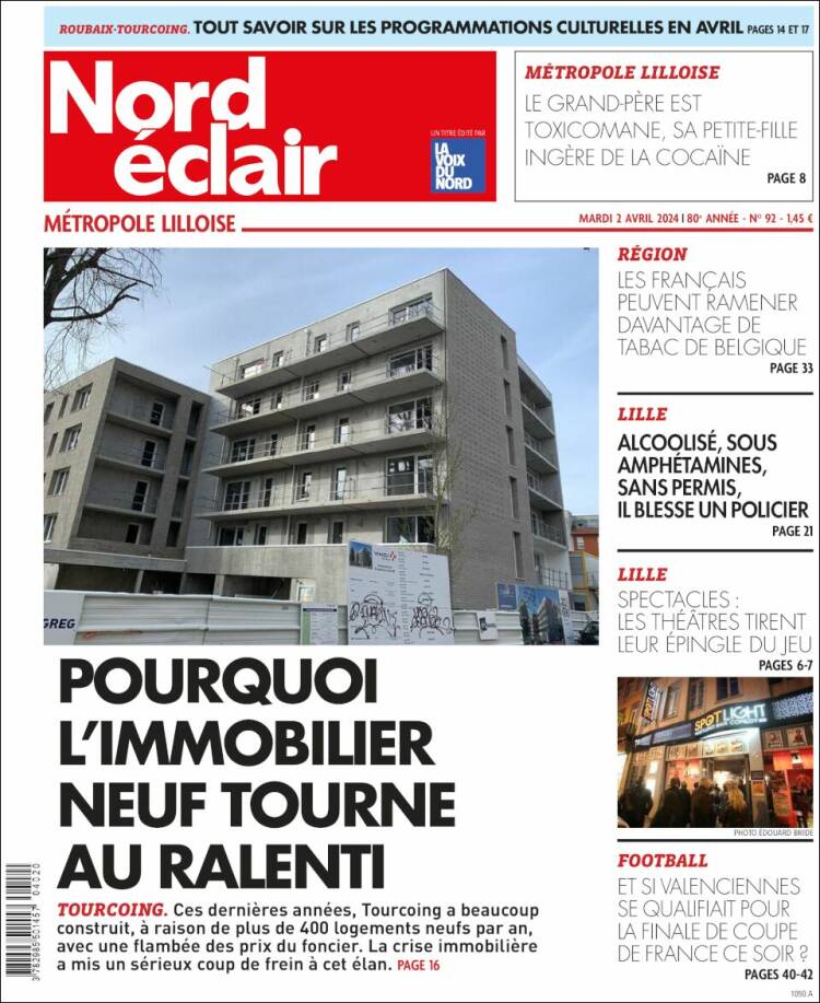 Portada de Nord Éclair (Francia)