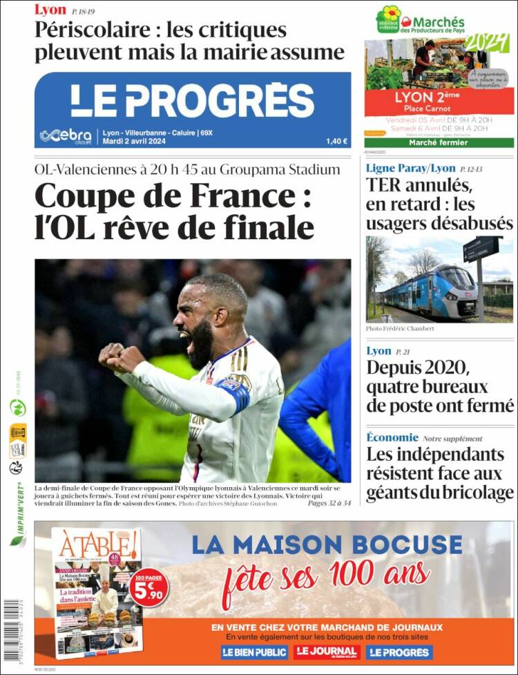 Portada de Progres de Fecamp (Francia)