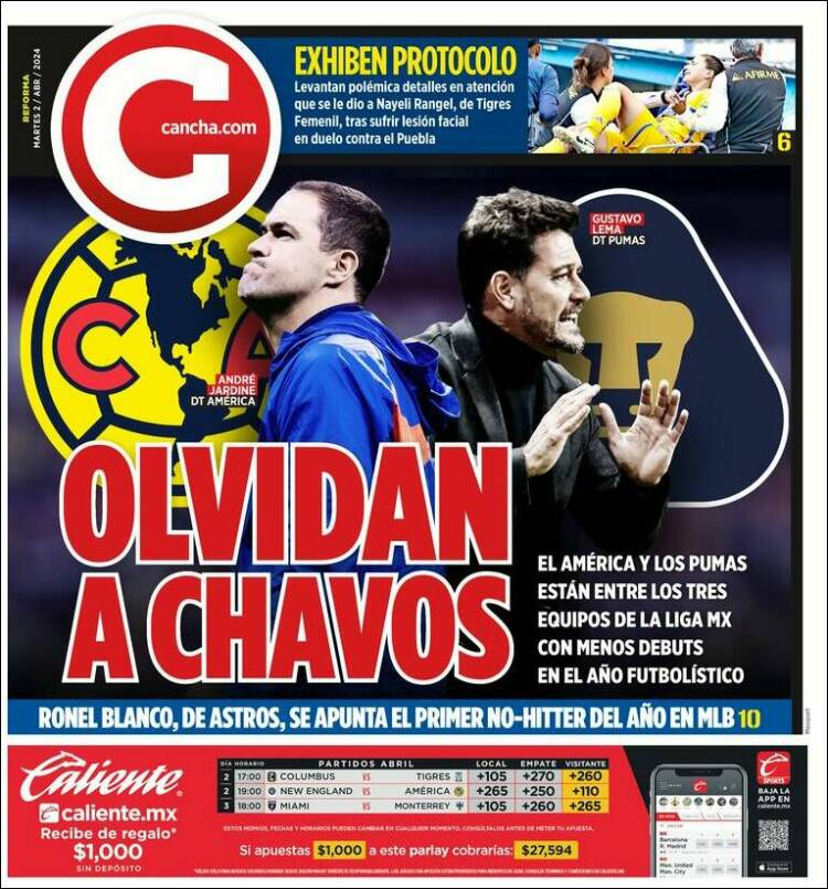 Portada de Cancha (M&eacute;xico)