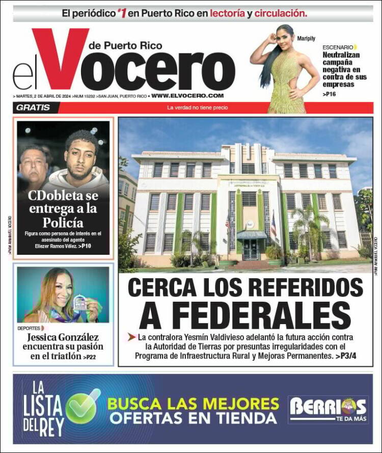 Portada de Vocero (Puerto Rico)