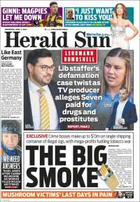 Portada de Herald Sun (Australia)