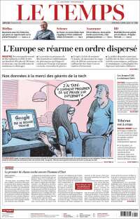 Portada de Le Matin (Suiza)