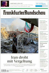 Portada de Frankfurter Rundschau (Alemania)