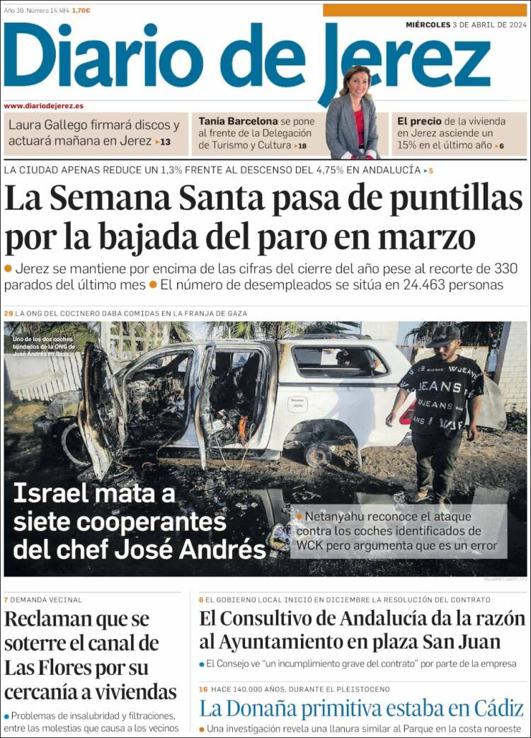 Portada de Diario de Jerez (España)