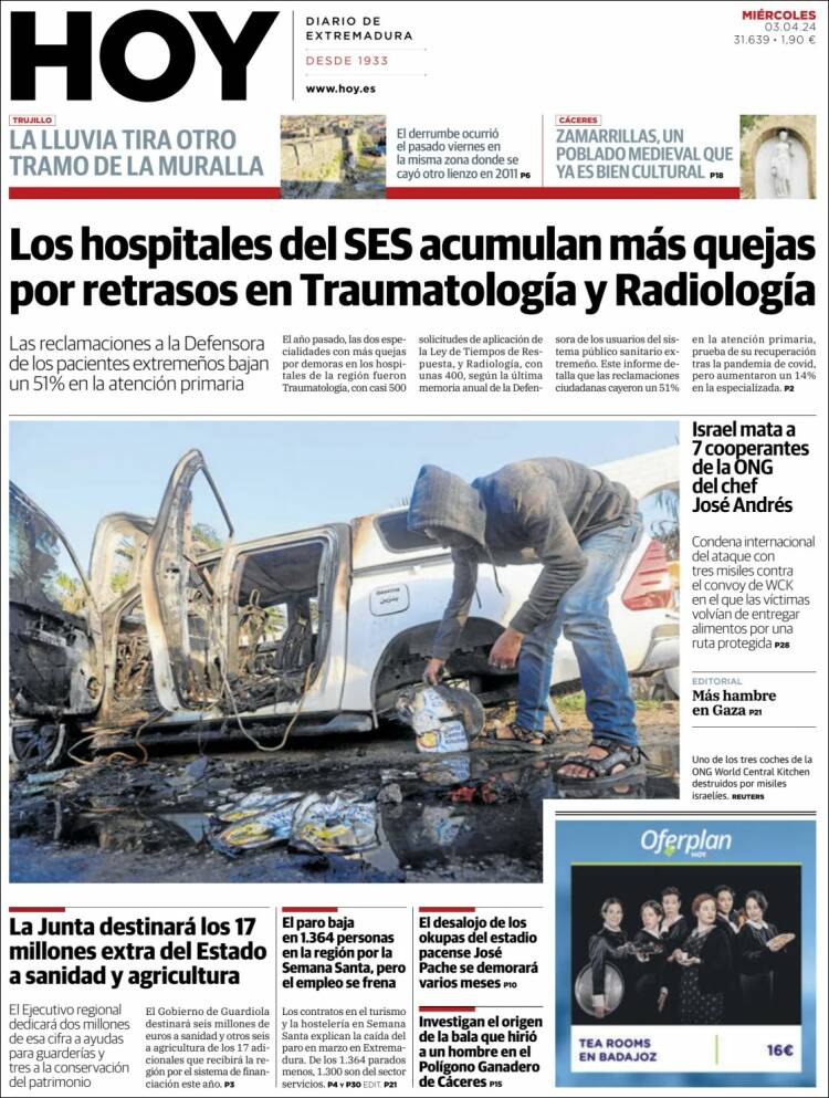 Portada de Hoy - Caceres (España)