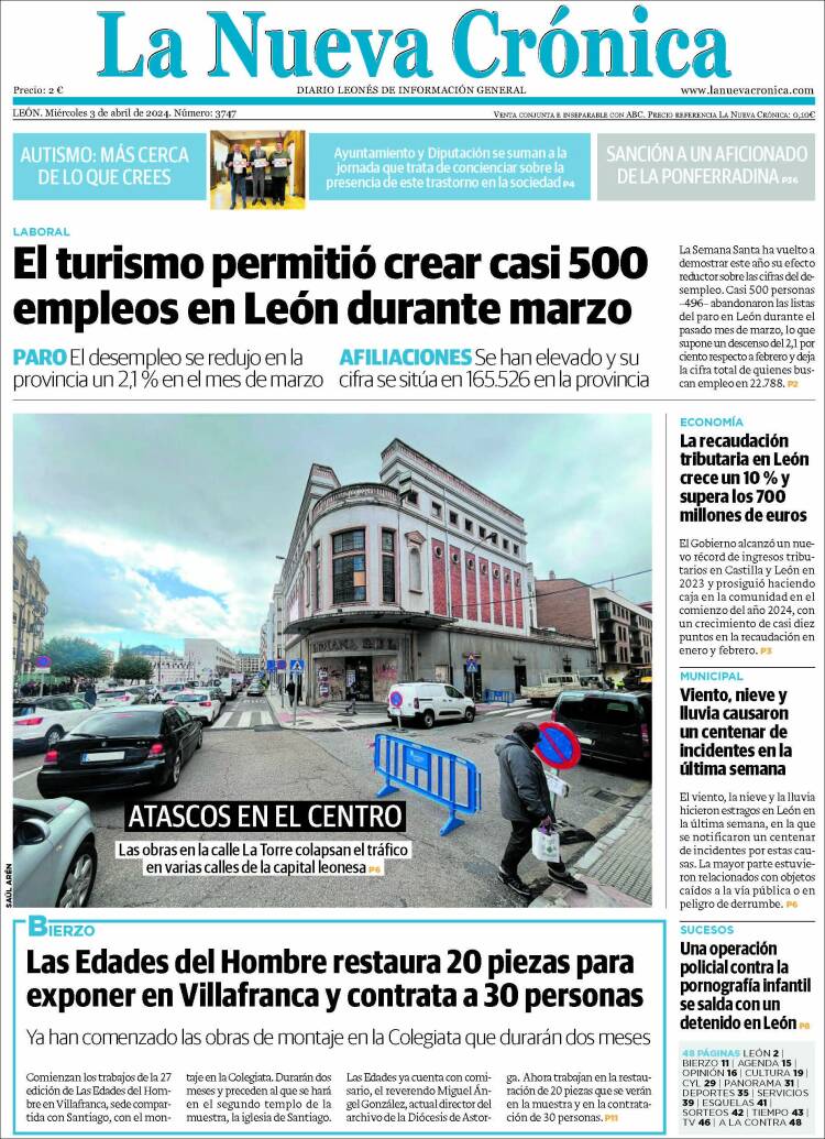 Portada de La Nueva Crónica (España)