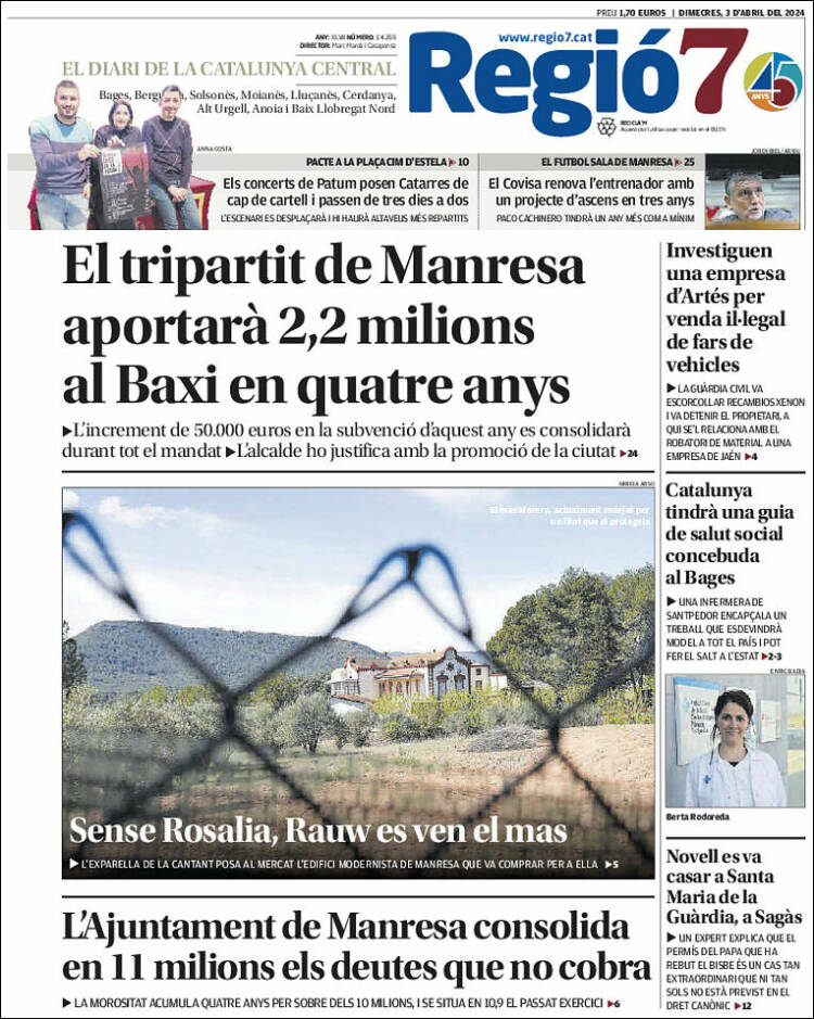 Portada de Regio7 (España)