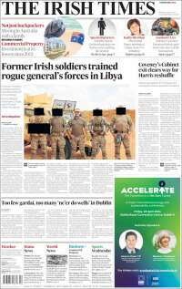 Portada de Irish Times (Irlanda)