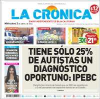 Portada de La Crónica de Baja California (México)