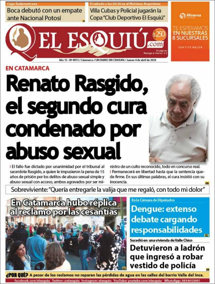 Portada de El Esquiu (Argentina)