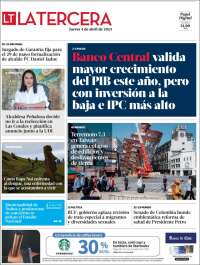 Portada de La Tercera (Chile)