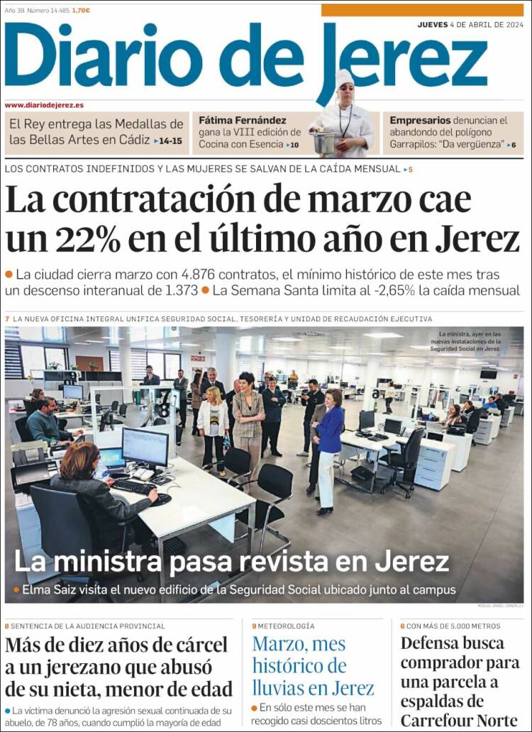 Portada de Diario de Jerez (España)