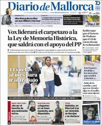 Portada de Diario de Mallorca (España)