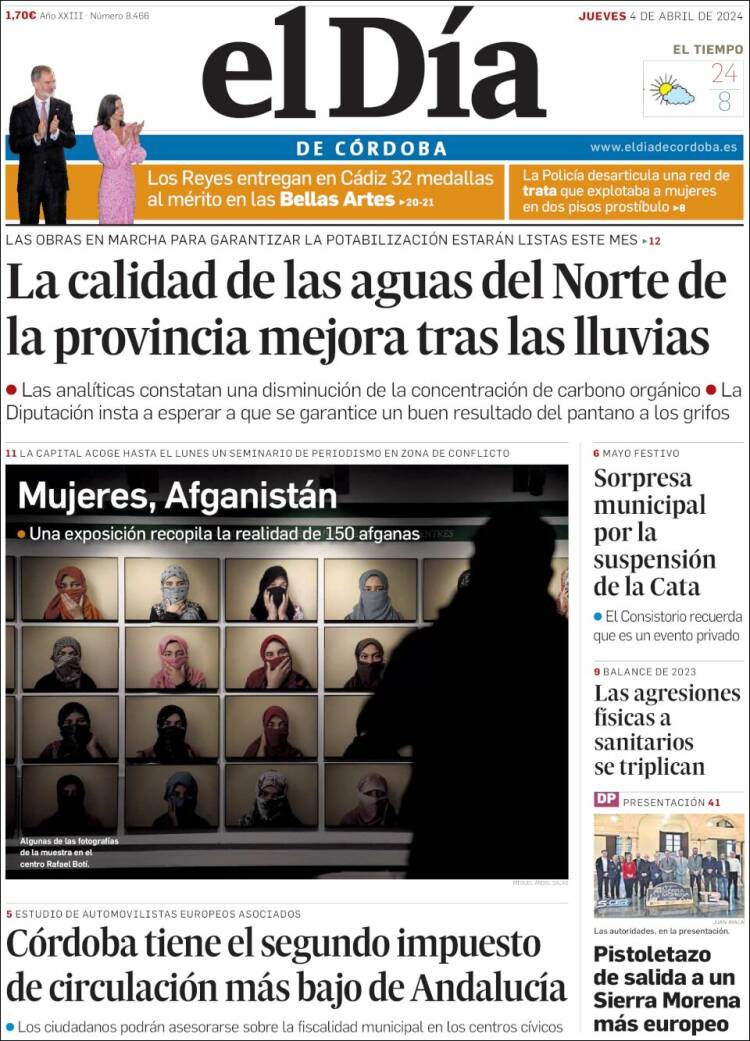 Portada de El Día de Córdoba (España)