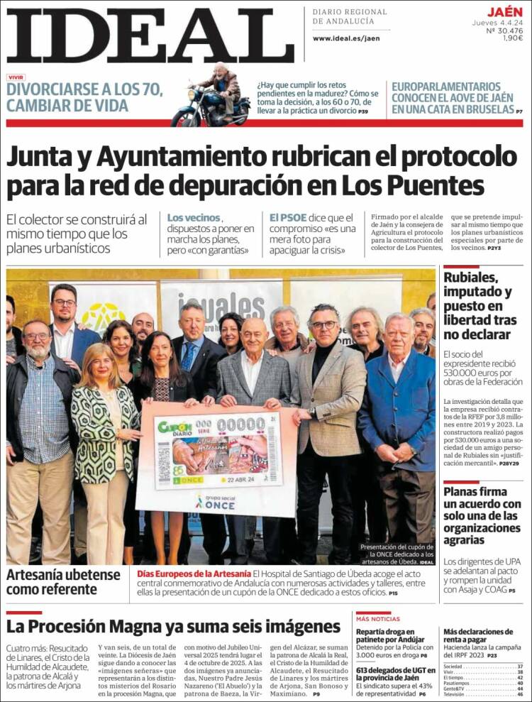 Portada de El Ideal de Jaén (España)