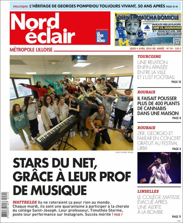 Portada de Nord Éclair (Francia)