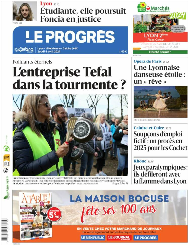 Portada de Progres de Fecamp (Francia)