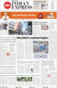 Portada de New Indian Express (India)