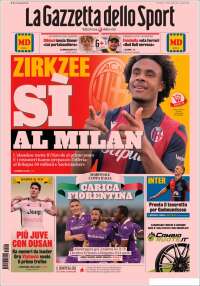 Portada de La Gazzetta dello Sport (Italia)