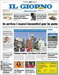 Portada de Il Giorno (Italia)