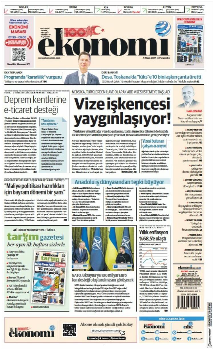 Portada de Dünya (Turqu&iacute;a)