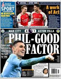 Portada de Express Sport (Reino Unido)