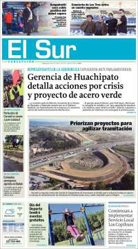 Portada de El Sur (Chile)