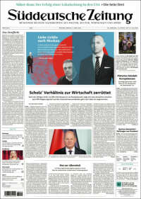 Portada de Sueddeutsche (Germany)