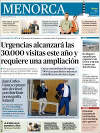 Portada de Menorca - Diario Insular (España)