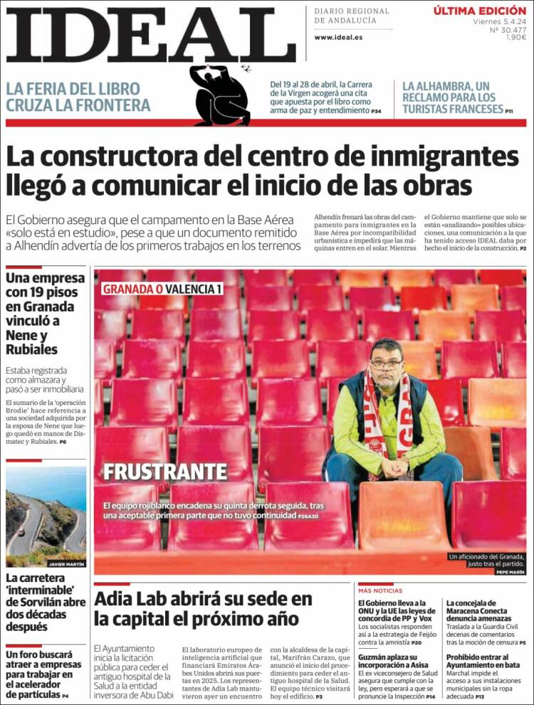 Portada de Ideal (España)
