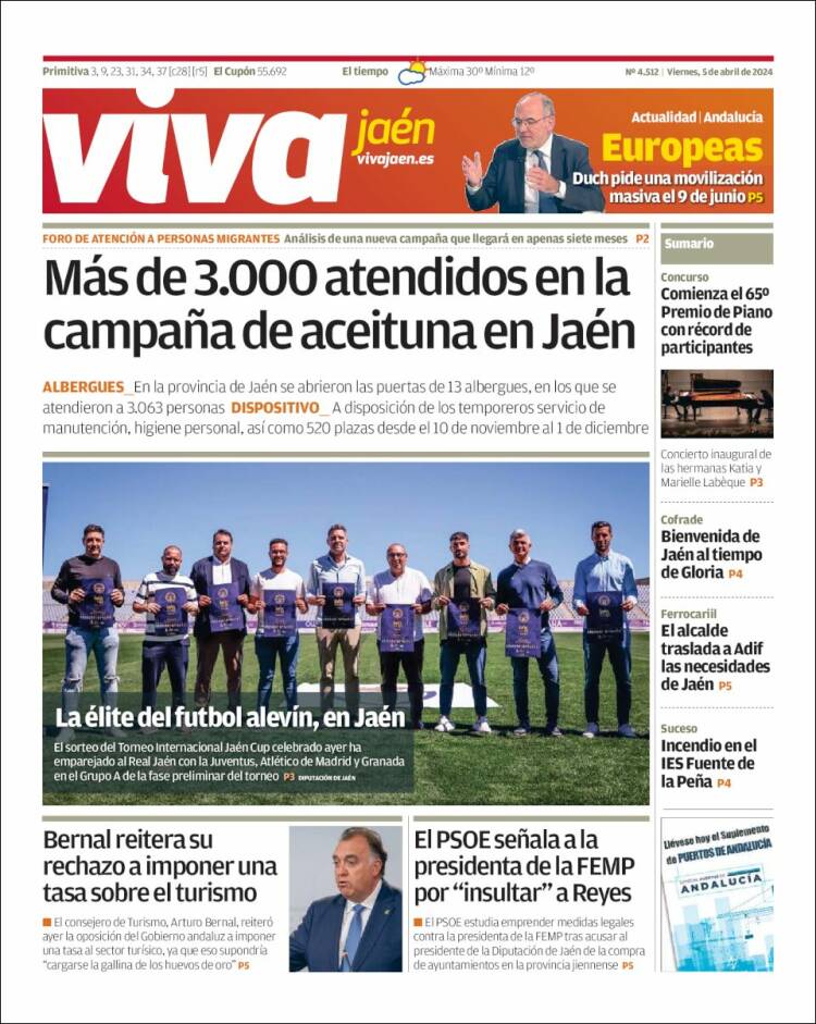 Portada de Viva Jaén (España)