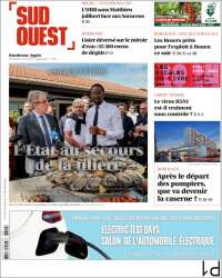Portada de Sud Ouest (Francia)