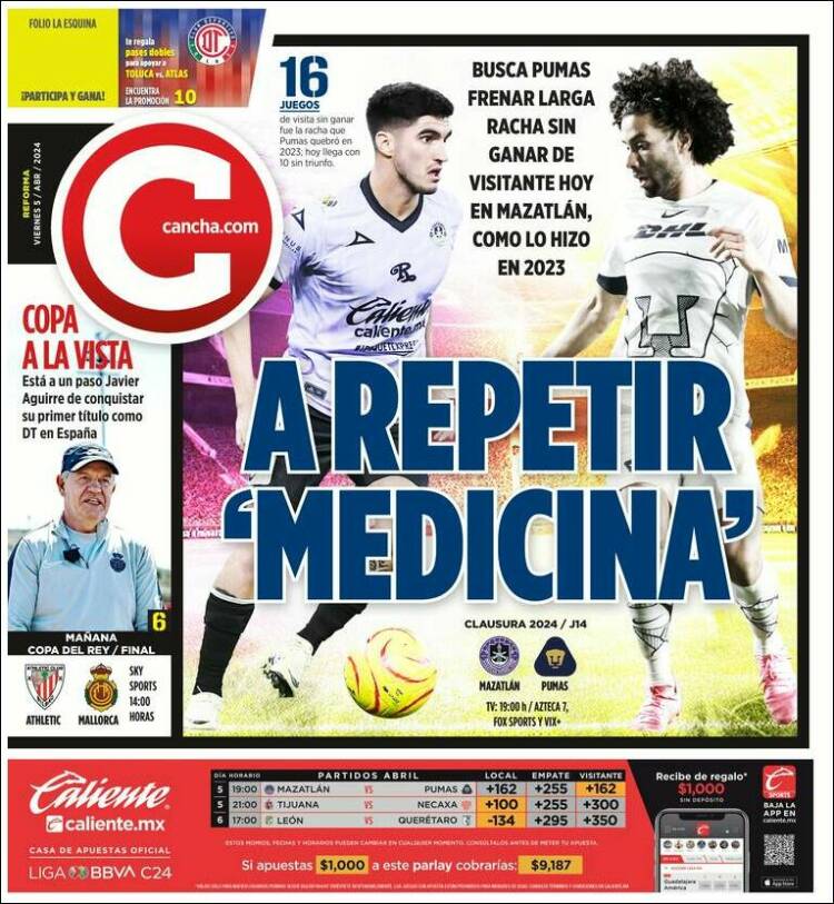 Portada de Cancha (México)